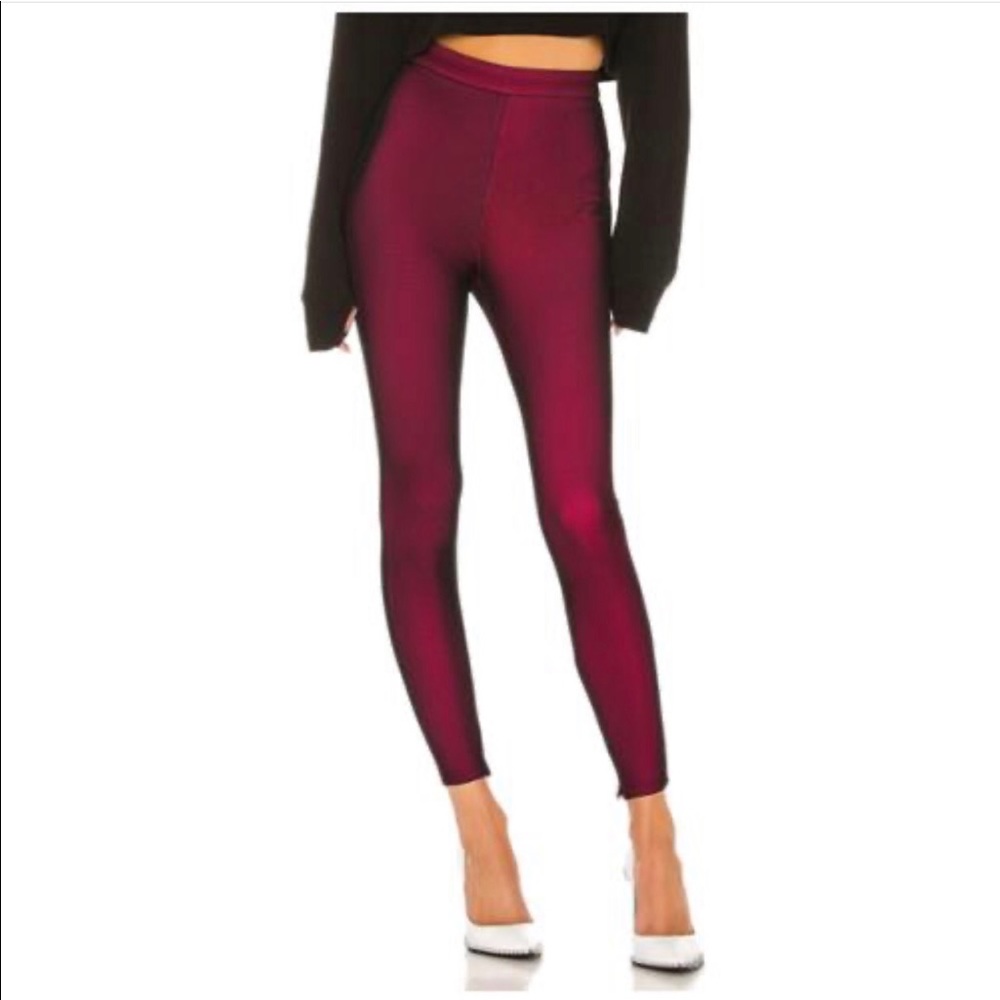 Superdown Joni mesh legging in hot pink@black